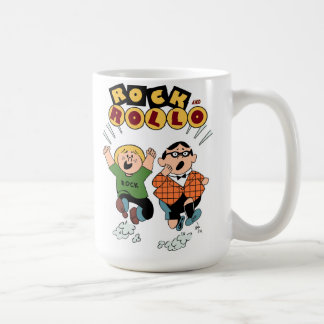 Rocha e caneca de café de Rollo (15 onças.