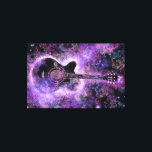 Rocha Guitar Canvas Imprimir Roxo - Pintura<br><div class="desc">Rock Guitar Music - Pintura MIGNED</div>