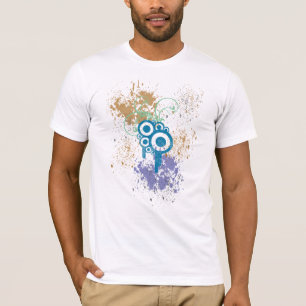 Rocha no Grunge urbano - camisa do T dos homens