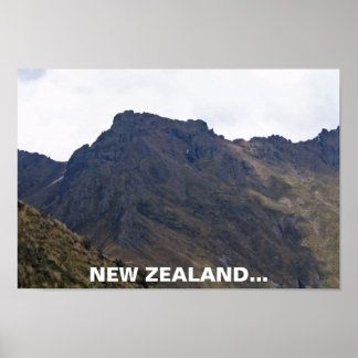 Rochas da Nova Zelândia - Voo do Poster de Conchor