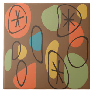 Rochas de Abstrato de Arte Retroativa Escuras Mult