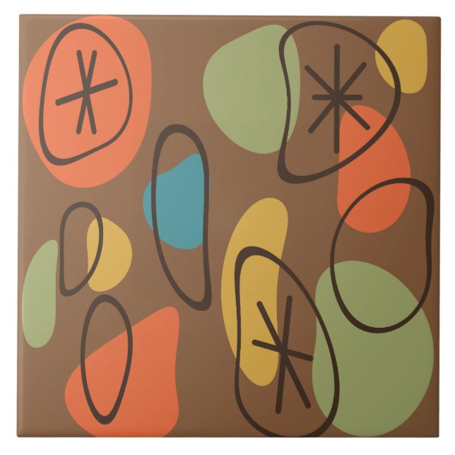 Rochas de Abstrato de Arte Retroativa Escuras Mult (Frente)