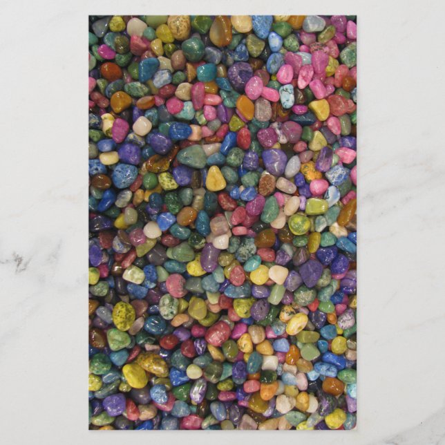 Rochas e pedregulhos brilhantes e coloridos (Frente)