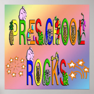 Rochas na pré-escola - Poster de estrelas