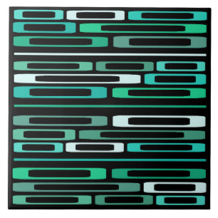 Rochas Planas Retro-meios séculos Turquesa Negra