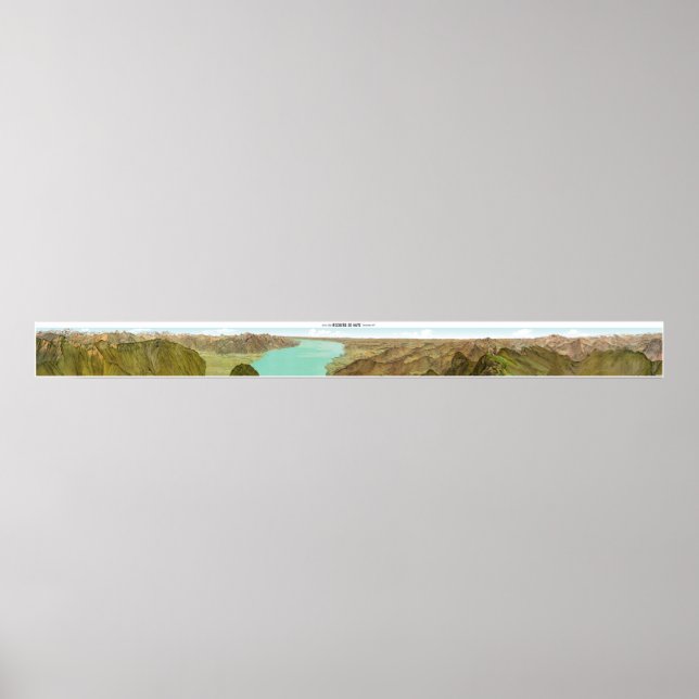 ROCHERS-DE-NAYE Swiss Alps Panorama 360° Poster (Frente)