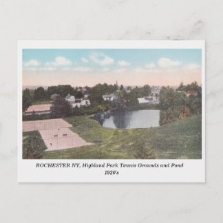 Rochester NY, Highland Park View cartão postal ant