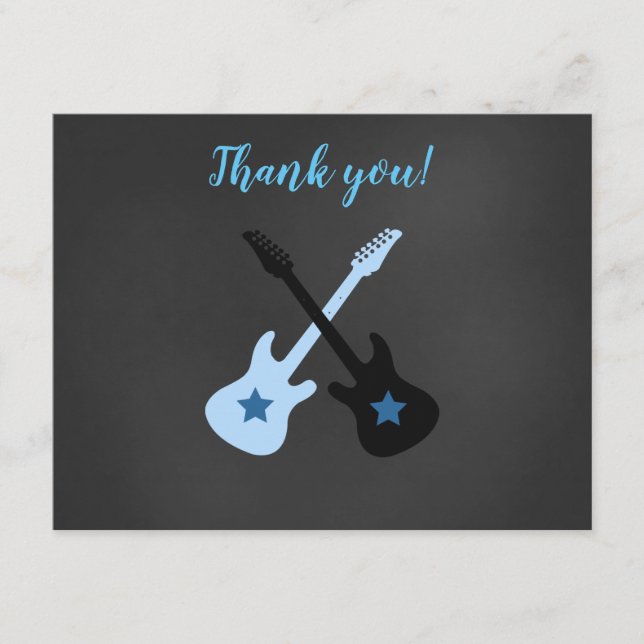 Rock a Bye Rockstar Guitar Obrigado Notas (Frente)