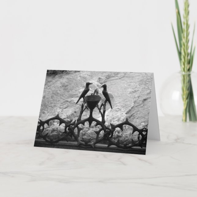 Rock Agony, Jerusalém, Israel - Cartão B&W (Frente)