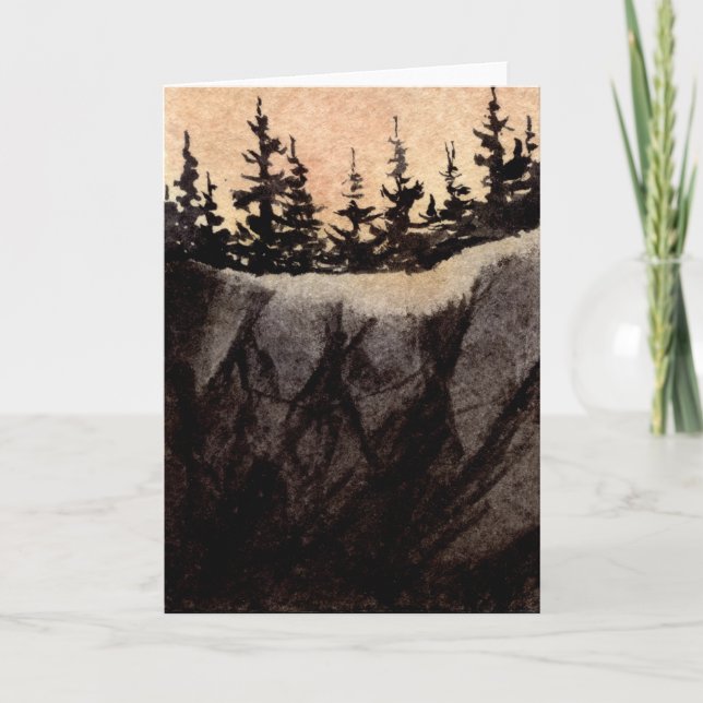 "Rock Cliff #9" — Cartão de Saudação para a Estrad (Frente)