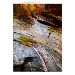 Rock Climber, Os Estreitos, Zion NP, Cartão de Vaz