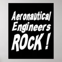 Rock de Engenheiros Aeronáuticos! Impressão poster
