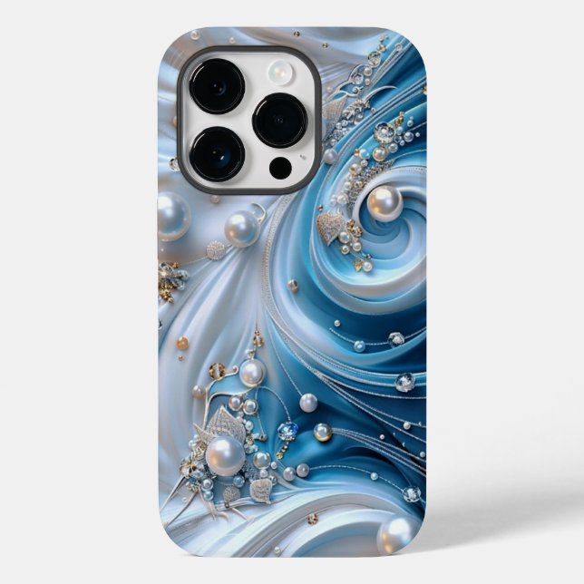 Rock Geode Azul-Teal bonito Aqua Turquoise (Verso)