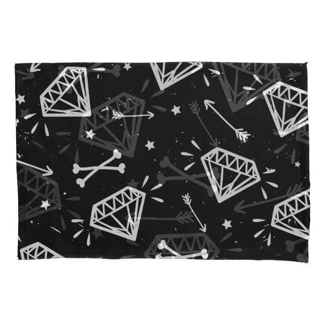 Rock Grunge: diamantes, padrão ósseo. (Frente)