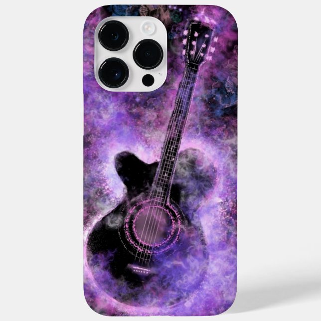Rock Guitar Purple I Love Music (Verso)