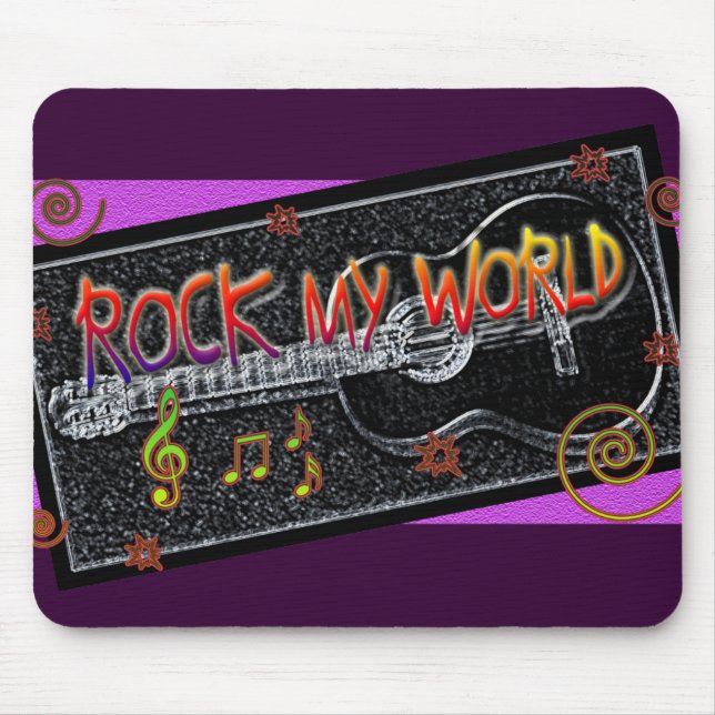 Rock my world mousepad (Frente)