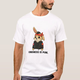 Rock ’n’ Roll Bunny – Camiseta Fofa mas Selvagem