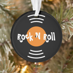 Rock n Roll — Enfeites de natal de vinil