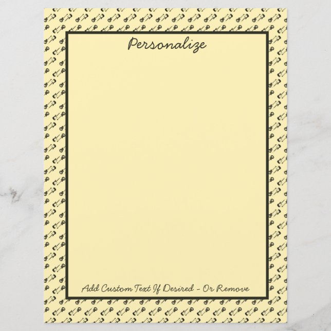 Rock N Roll Music Guitars Personaliza (Frente)