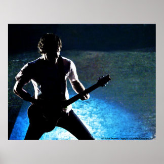 ROCK N ROLL SILHOUETTE POSTER nº 2. rock on!