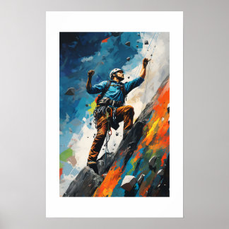 Rock Sport Escalar Wall Climtic Paint Poster