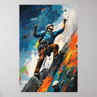 Rock Sport Escalar Wall Climtic Paint Poster