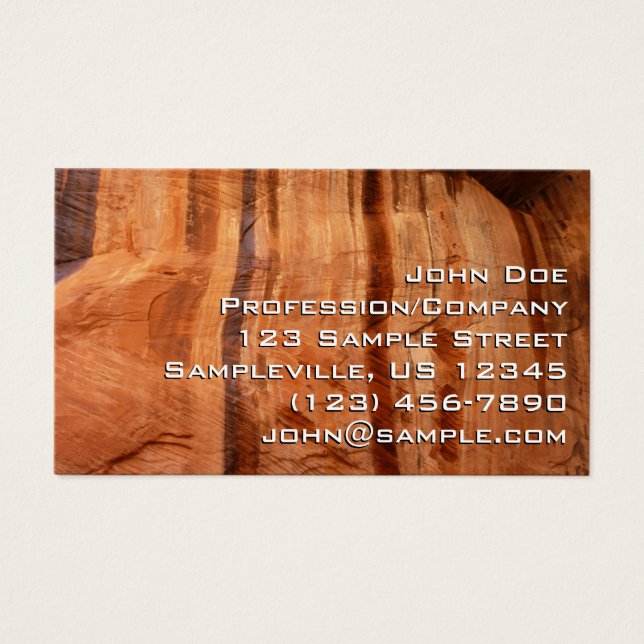 Rock Strike do Alcove II de Arco Duplo na Zion (Frente)