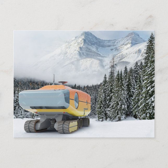 RocketLodge 3D Snowy Mountain - Cartão postal (Frente)