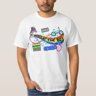 Rockin a camiseta do anos 80