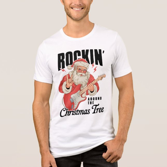 Rockin' Around The Christmas Tree Rock Music Santa (Frente)