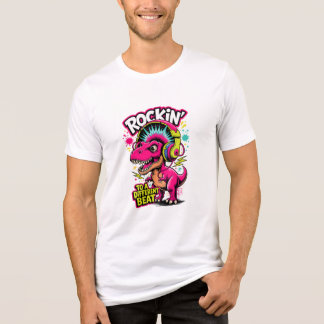 Rockin 'Dino T-Rex - Amante da Música de Dinossaur