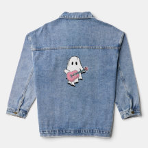 Rockin' e Hauntin Denim Jaqueta