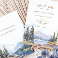 Rocky Mountain Idyll Save-the-Date Convite