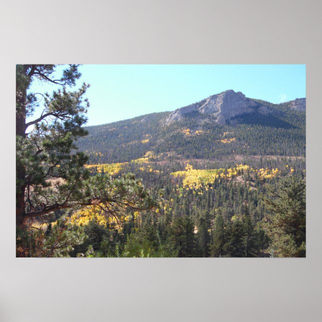Rocky Mountain Landscape Foto Nature Wall Poster (Frente)