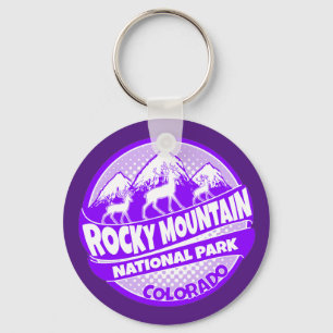 Rocky Mountain Park chaveiro de roxo do Colorado