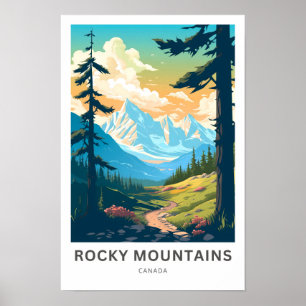 Rocky Mounts Canada Viagem Impressão