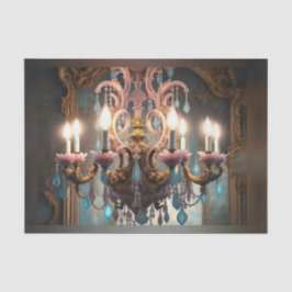 Rococo - Francês Chandelier 2 - Papel Decoupage