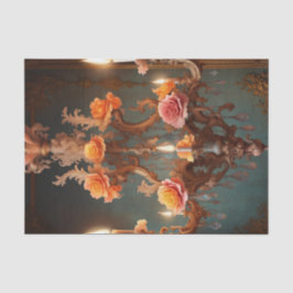 Rococo French Chandelier 4 - Papel de Decoupage