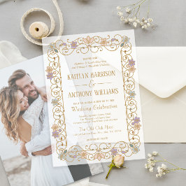 Rococo Revival Elegant Vintage Floral Wedding