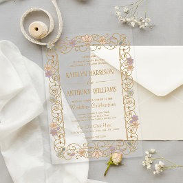 Rococo Revival Elegant Vintage Floral Wedding