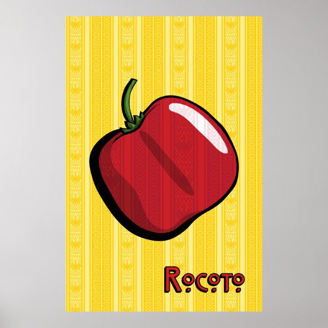 Rocoto Chili Pepper Poster (Frente)