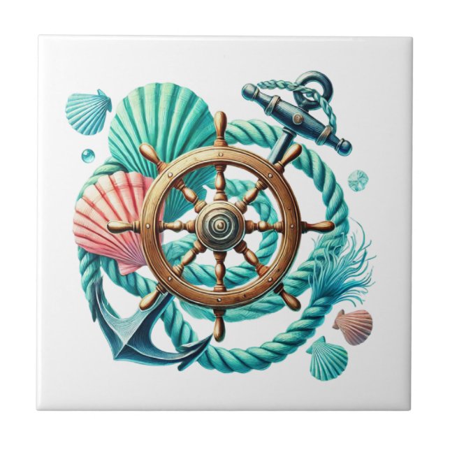 Roda de navios legais âncora (Frente)