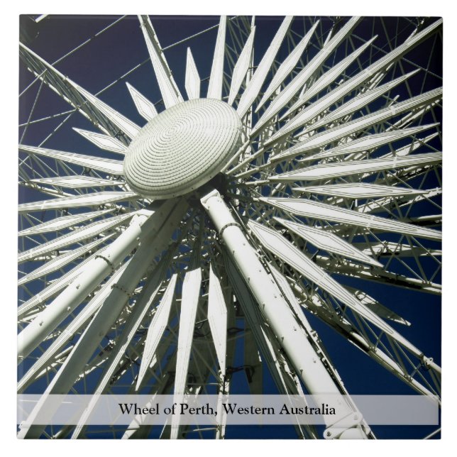 Roda de Perth, Austrália Ocidental Azulejo (Frente)