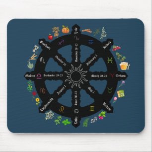 Roda do Ano Sabbat Mousepad