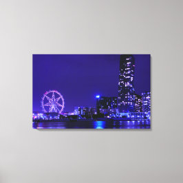 Roda Estrela Melbourne com Arte de Canvas Noturna