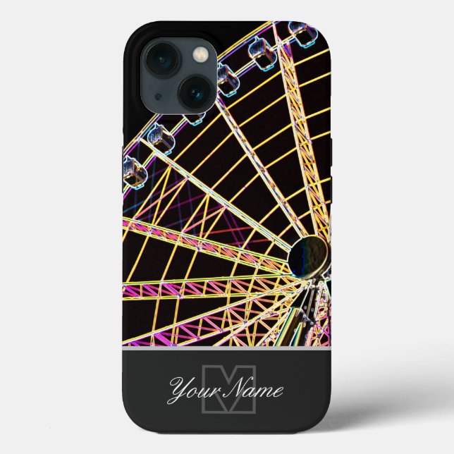 Roda Ferris Neon-Pop-Art com Monograma! (Verso)