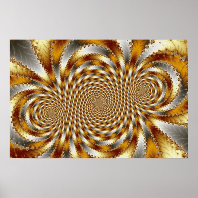 Roda Fractal 1 - Poster Fractal (Frente)