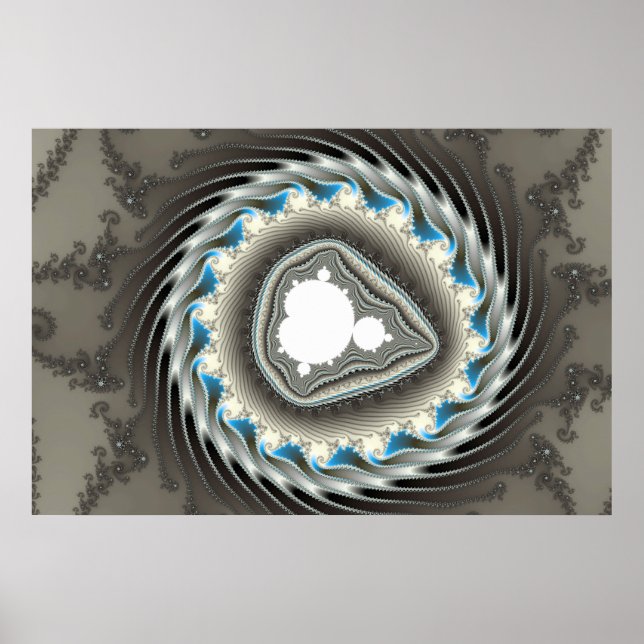 Roda giratória - Poster Fractal (Frente)