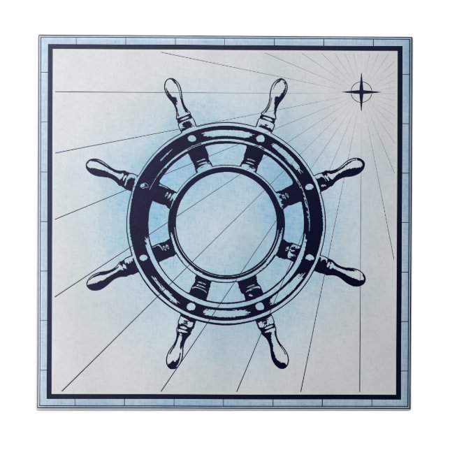 Roda náutica Vintage (Frente)