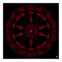 Roda Pagan v2 - poster de padrões de de pareidolia